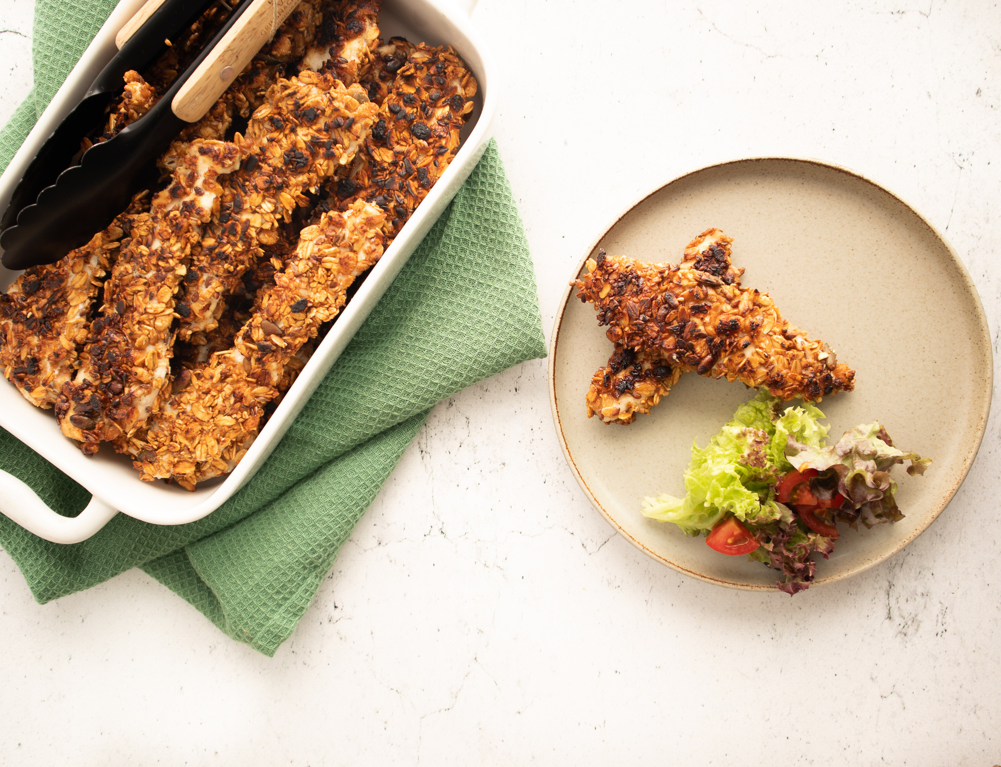 Filet de poulet en croûte croustillante de XAVIES' granola - XAVIES’