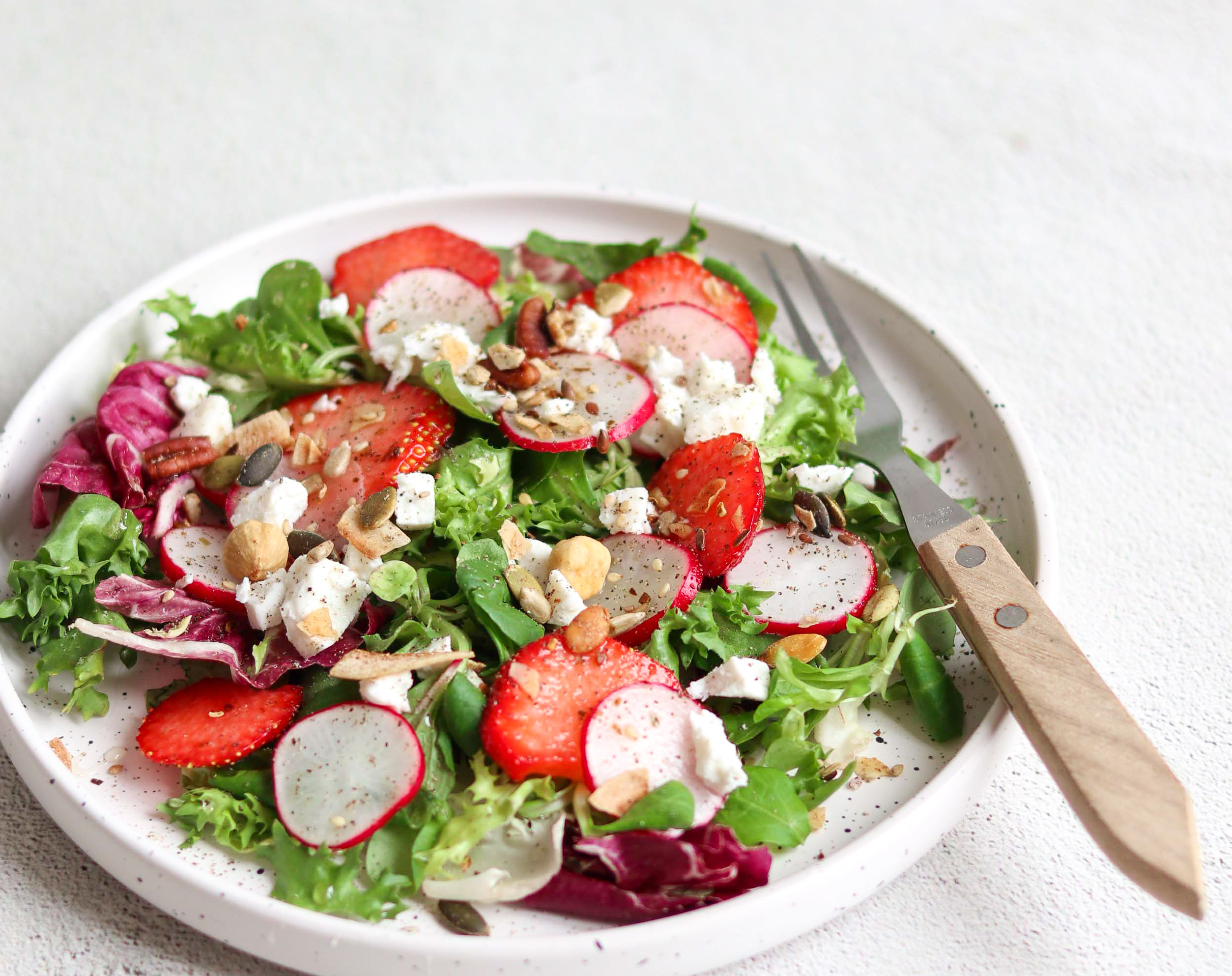 Salade Aardbei Geitenkaas